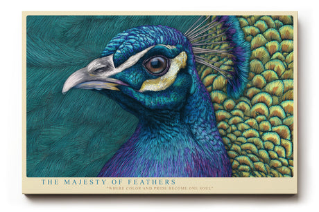 Paul Sinus Wandbild The Majesty of Feathers Pride in Color and Grace