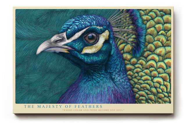 Paul Sinus Wandbild The Majesty of Feathers Pride in Color and Grace