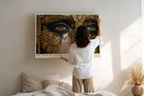 Paul Sinus Wandbild The Mask of Golden Secrets Portrait of Hidden Power and Beauty