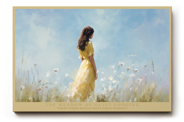 Paul Sinus Wandbild The Meadow of Quiet Longing – Sommerliche Leichtigkeit und poetische Sehnsucht in warmem Licht