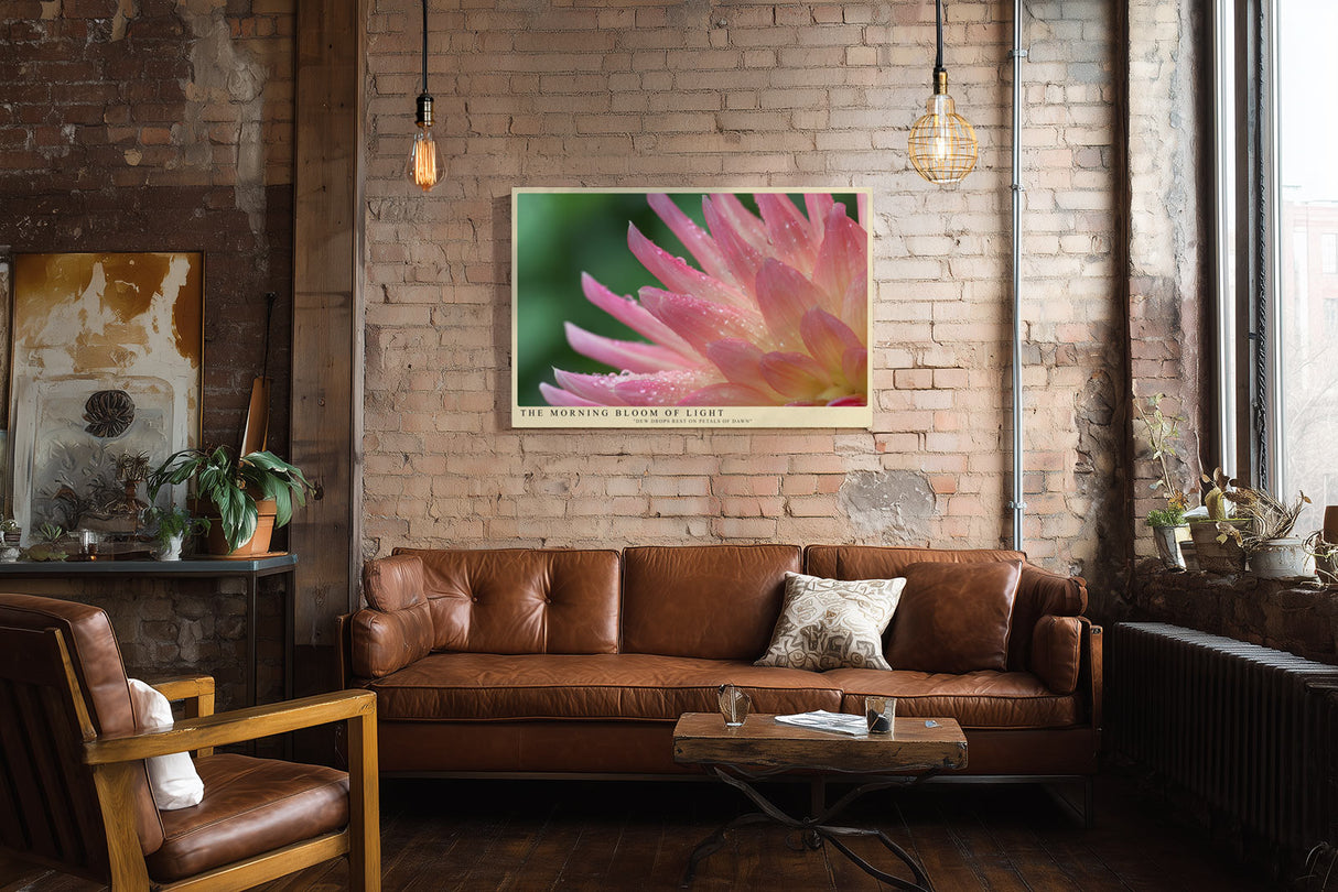 Paul Sinus Wandbild The Morning Bloom of Light – Zarte Frische und natürliche Schönheit im Licht des Morgens