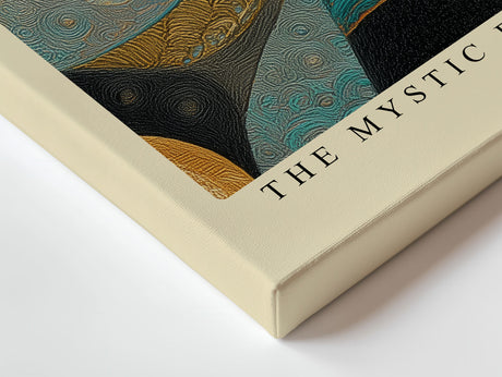 Paul Sinus Wandbild The Mystic Eye of the Cat Elegance and Geometry in Artistic Harmony