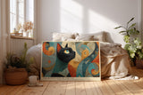 Paul Sinus Wandbild The Mystic Eye of the Cat Elegance and Geometry in Artistic Harmony