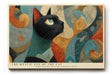 Paul Sinus Wandbild The Mystic Eye of the Cat Elegance and Geometry in Artistic Harmony