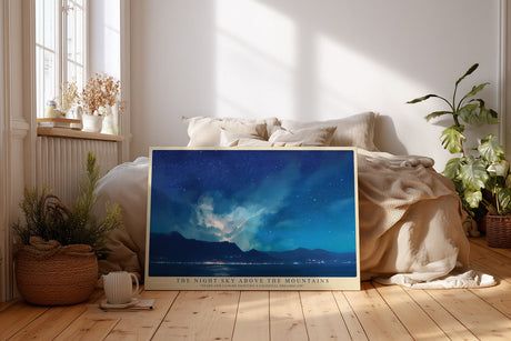 Paul Sinus Wandbild The Night Sky Above the Mountains – Sternenhimmel über den Bergen im Traum aus Licht