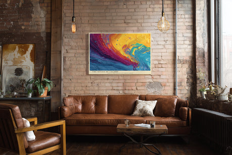 Paul Sinus Wandbild The Ocean of Colors Vibrant Abstract Energy in Motion