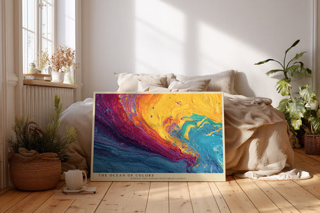 Paul Sinus Wandbild The Ocean of Colors Vibrant Abstract Energy in Motion