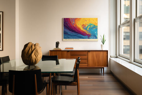 Paul Sinus Wandbild The Ocean of Colors Vibrant Abstract Energy in Motion