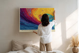 Paul Sinus Wandbild The Ocean of Colors Vibrant Abstract Energy in Motion