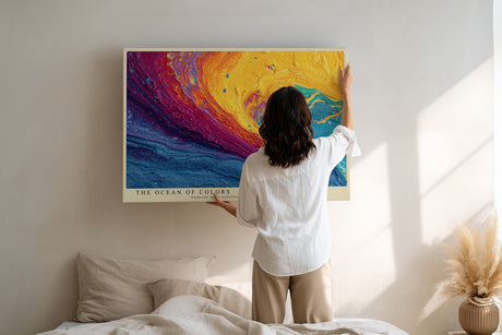Paul Sinus Wandbild The Ocean of Colors Vibrant Abstract Energy in Motion