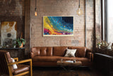 Paul Sinus Wandbild The Ocean of Living Colors Abstract Flow of Vivid Energy
