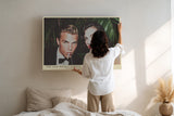 Paul Sinus Wandbild The Old Money Nights – glamouröses Retro-Motiv eines Paares in eleganter Abendgarderobe mit tropischem Flair und Vintage-Stimmung