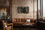 Paul Sinus Wandbild The Oracle with Golden Eyes Black Cat Symbol of Mystery and Wisdom