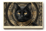 Paul Sinus Wandbild The Oracle with Golden Eyes Black Cat Symbol of Mystery and Wisdom
