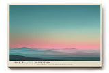 Paul Sinus Wandbild The Pastel Horizon weiches Landschaftsmotiv in sanften Pastelltönen für moderne Wohnräume voller Ruhe und Tiefe