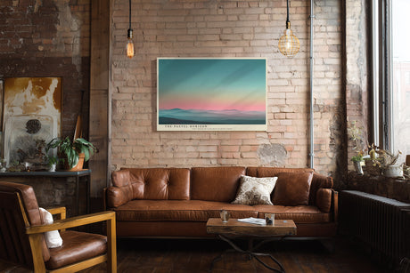 Paul Sinus Wandbild The Pastel Horizon weiches Landschaftsmotiv in sanften Pastelltönen für moderne Wohnräume voller Ruhe und Tiefe