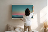 Paul Sinus Wandbild The Pastel Horizon weiches Landschaftsmotiv in sanften Pastelltönen für moderne Wohnräume voller Ruhe und Tiefe
