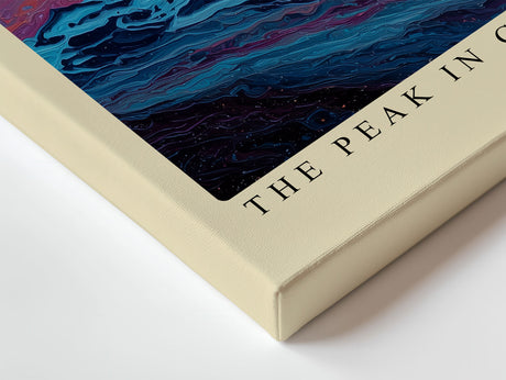 Paul Sinus Wandbild The Peak in Galactic Colors Bright Lights Flow Through the Night Sky