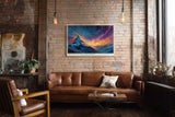 Paul Sinus Wandbild The Peak in Galactic Colors Bright Lights Flow Through the Night Sky