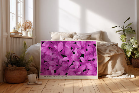 Paul Sinus Wandbild The Poetry of Leaves Harmony in Magenta Light
