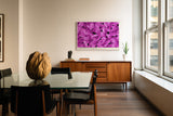 Paul Sinus Wandbild The Poetry of Leaves Harmony in Magenta Light
