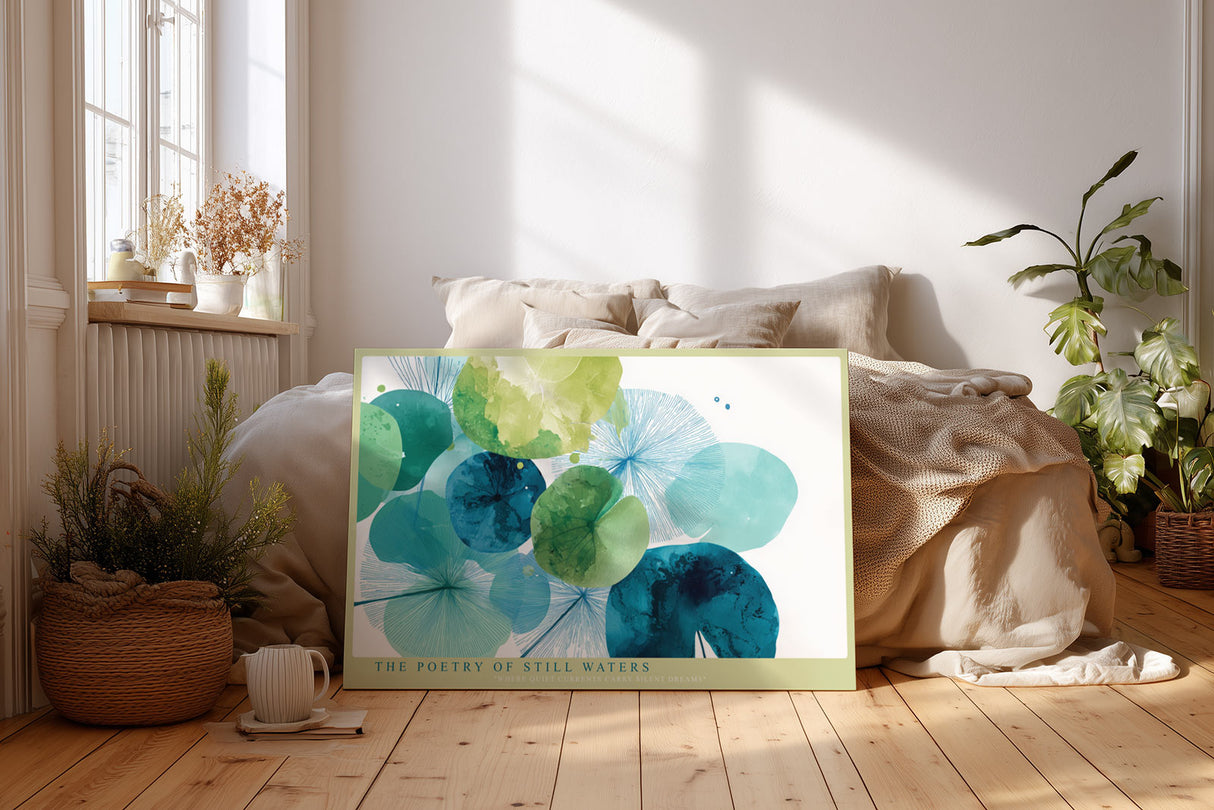 Paul Sinus Wandbild The Poetry of Still Waters – Sanfte Farbwelten und meditative Ruhe in abstrakter Formensprache