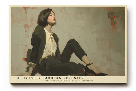 Paul Sinus Wandbild The Poise of Modern Serenity – Zeitlose Eleganz und stille Stärke in moderner Komposition