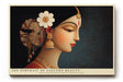 Paul Sinus Wandbild The Portrait of Eastern Beauty elegantes Profilporträt mit traditionellen Elementen und sanften Farben
