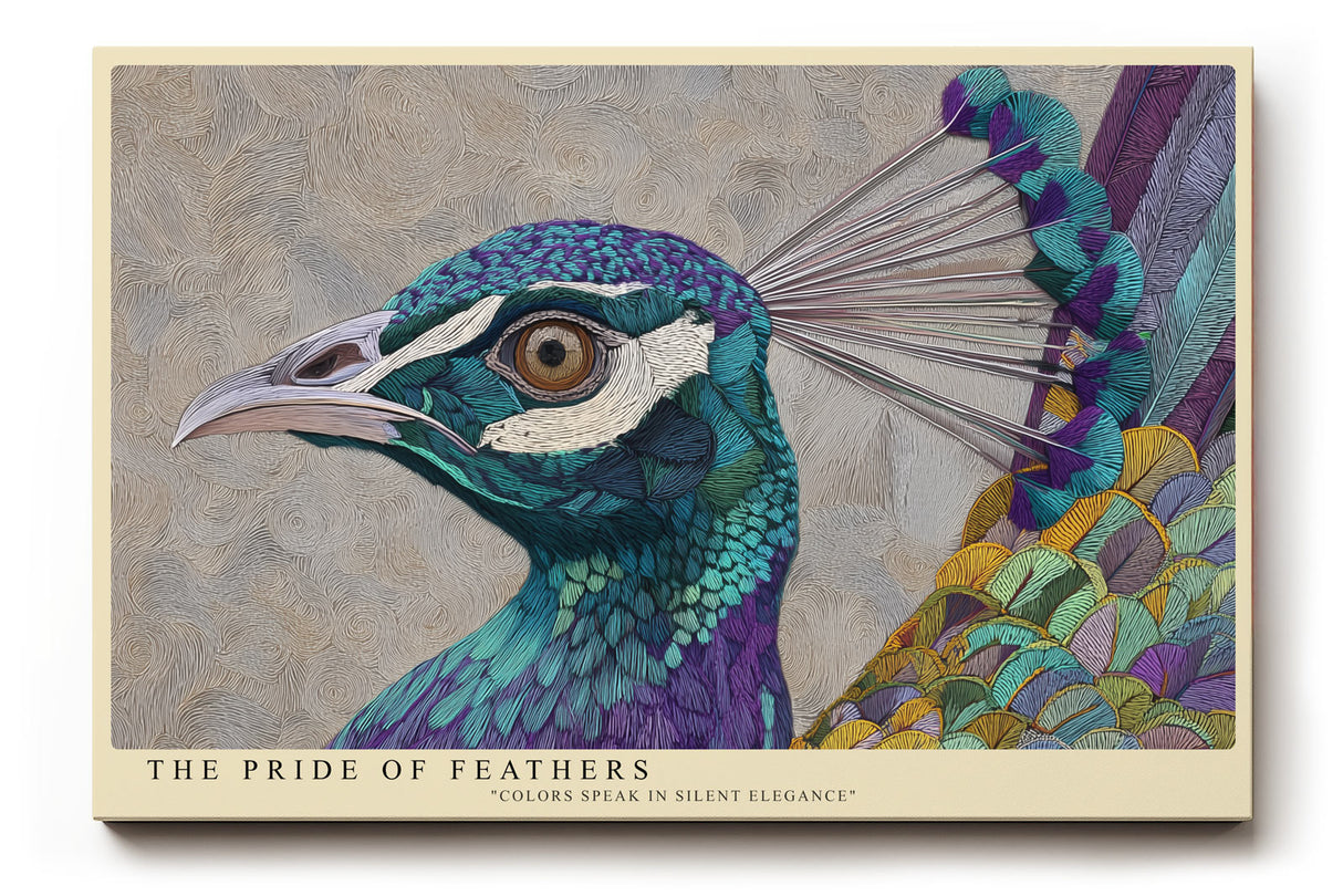 Paul Sinus Wandbild The Pride of Feathers Elegance in Color and Form
