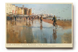 Paul Sinus Wandbild The Promenade Beside the Sea Coastal Street in Afternoon Light