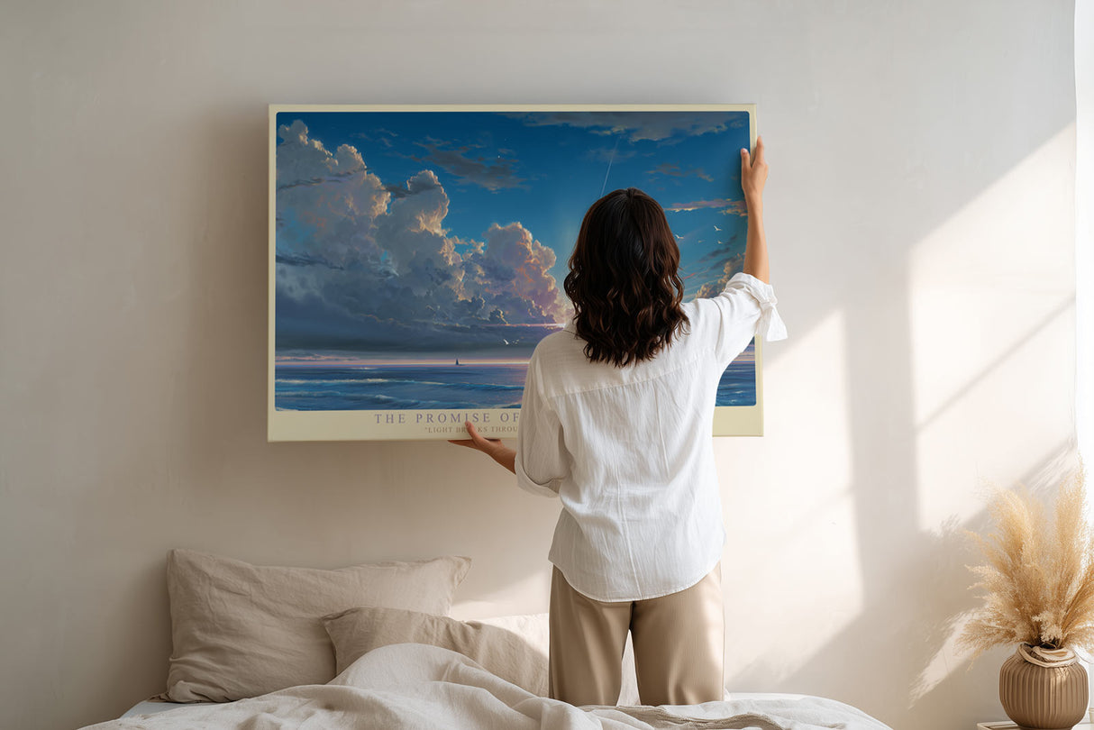 Paul Sinus Wandbild The Promise of Distant Skies – Weite, Licht und Hoffnung in atemberaubender Himmelslandschaft