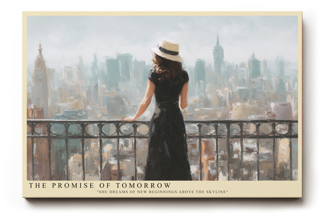 Paul Sinus Wandbild The Promise of Tomorrow – Blick über die Stadt der Träume