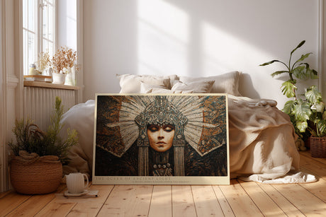 Paul Sinus Wandbild The Queen of Ancient Light Divine Majesty in Golden Serenity