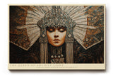 Paul Sinus Wandbild The Queen of Ancient Light Divine Majesty in Golden Serenity