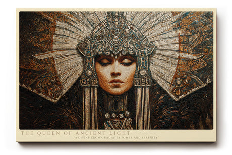Paul Sinus Wandbild The Queen of Ancient Light Divine Majesty in Golden Serenity