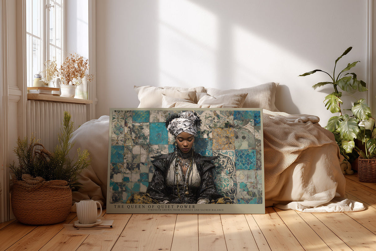 Paul Sinus Wandbild The Queen of Quiet Power Regal Portrait of Inner Strength and Sacred Balance