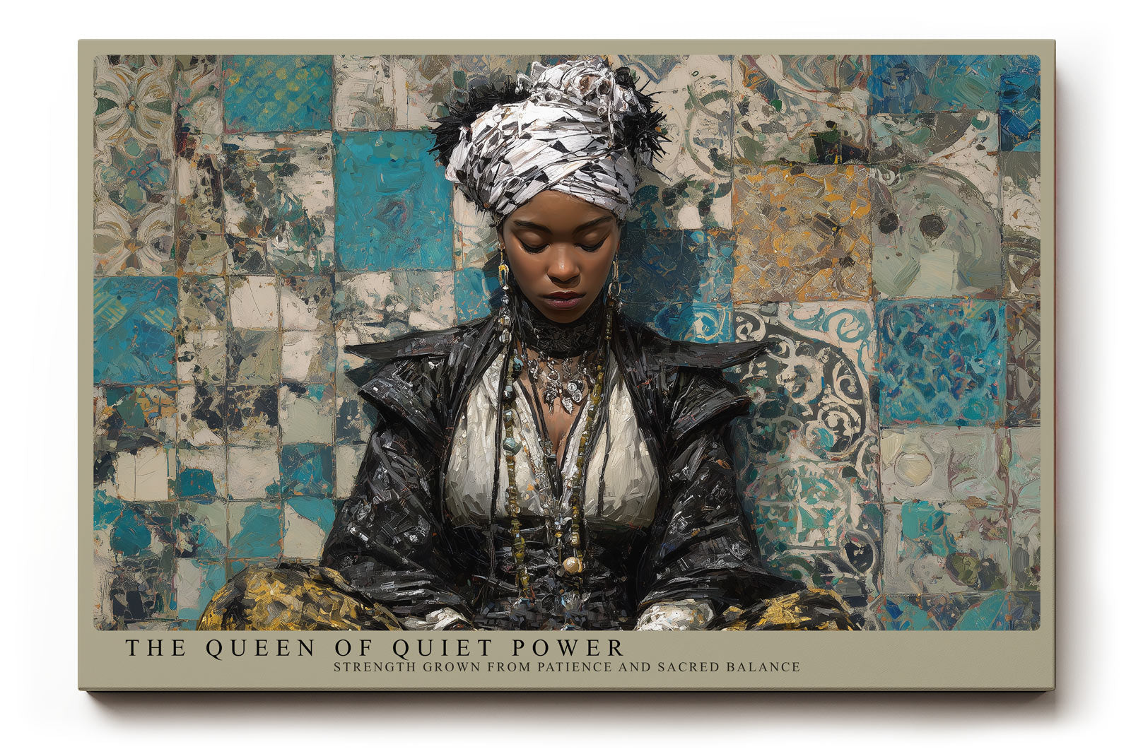 Paul Sinus Wandbild The Queen of Quiet Power Regal Portrait of Inner Strength and Sacred Balance