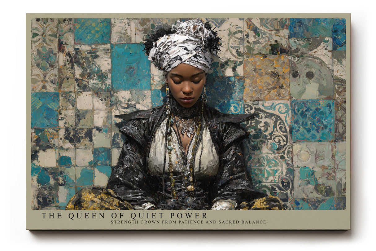 Paul Sinus Wandbild The Queen of Quiet Power Regal Portrait of Inner Strength and Sacred Balance
