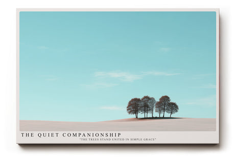 Paul Sinus Wandbild The Quiet Companionship – Die Bäume unter dem klaren Himmel