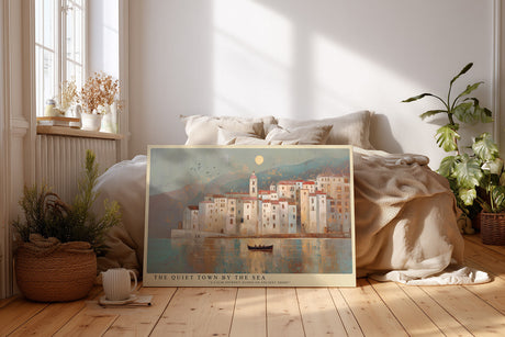 Paul Sinus Wandbild The Quiet Town by the Sea Mediterranean Calm