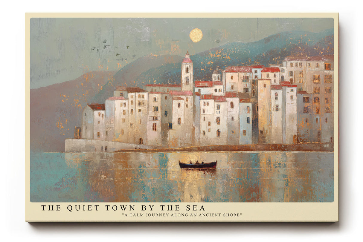 Paul Sinus Wandbild The Quiet Town by the Sea Mediterranean Calm