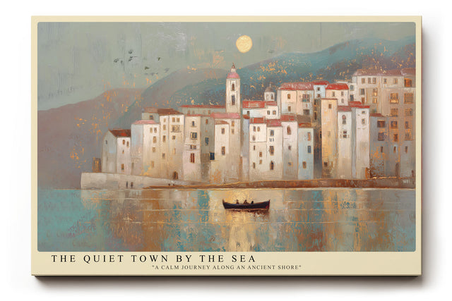 Paul Sinus Wandbild The Quiet Town by the Sea Mediterranean Calm