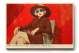 Paul Sinus Wandbild The Radiance of Classic Beauty Elegant Woman in Timeless Red Style