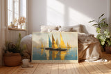 Paul Sinus Wandbild The Regatta of Golden Horizons – Maritime Eleganz und Lichtspiel in segelnder Harmonie