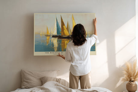 Paul Sinus Wandbild The Regatta of Golden Horizons – Maritime Eleganz und Lichtspiel in segelnder Harmonie