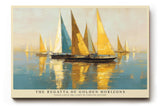Paul Sinus Wandbild The Regatta of Golden Horizons – Maritime Eleganz und Lichtspiel in segelnder Harmonie