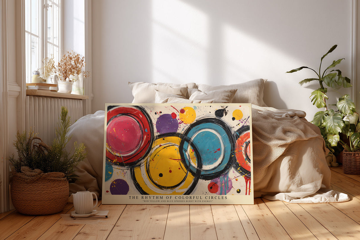 Paul Sinus Wandbild The Rhythm of Colorful Circles Abstract Energy in Motion