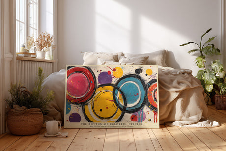 Paul Sinus Wandbild The Rhythm of Colorful Circles Abstract Energy in Motion