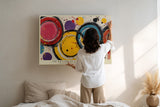 Paul Sinus Wandbild The Rhythm of Colorful Circles Abstract Energy in Motion