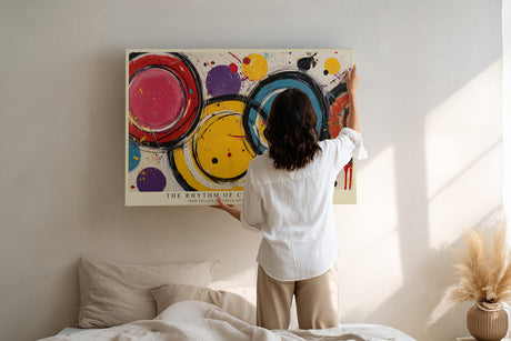 Paul Sinus Wandbild The Rhythm of Colorful Circles Abstract Energy in Motion